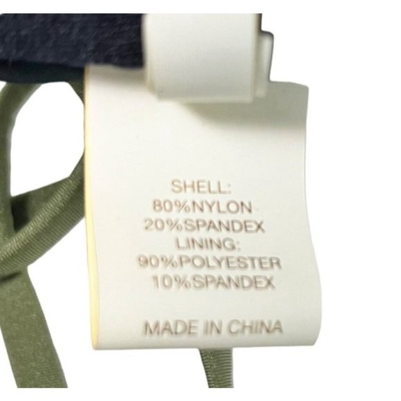 NWT Chelsea & Violet XS Ollive Green Eyelet Ruffle Tie Neck Bikini Swim Top - Picture 10 of 11